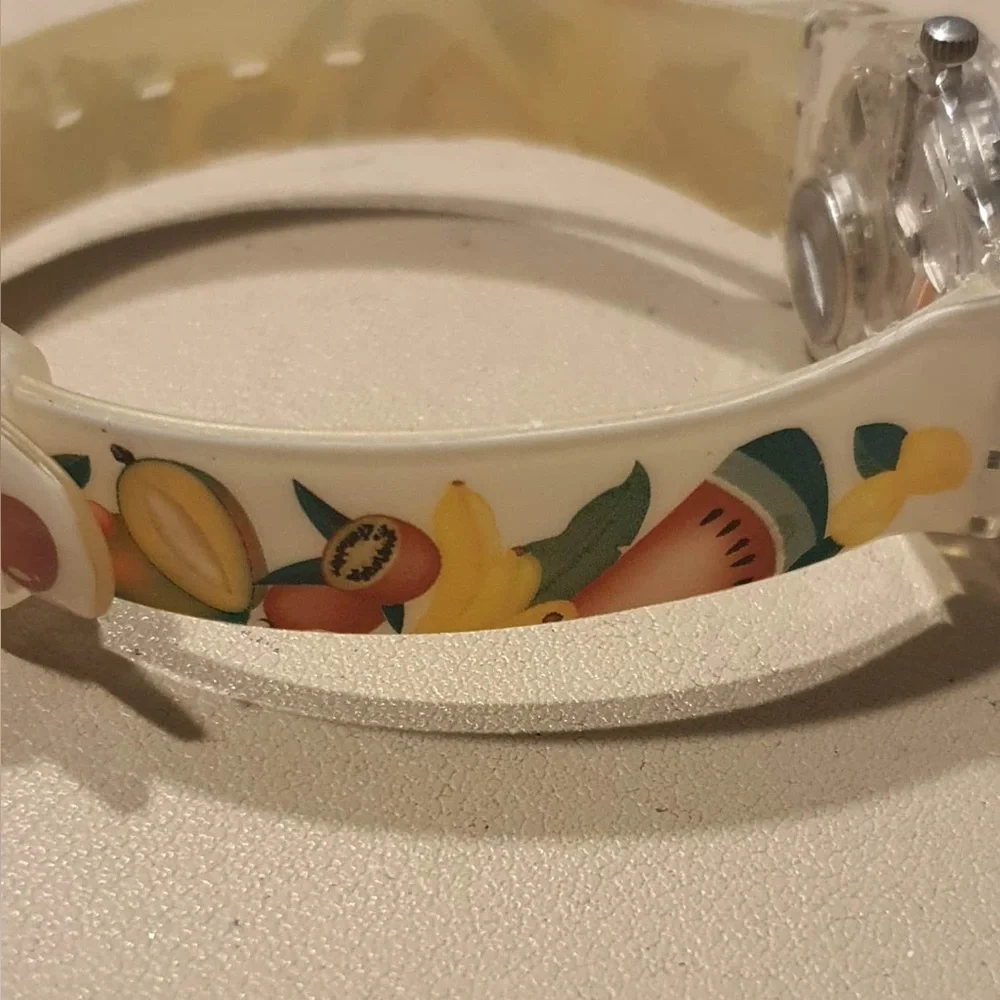 Swatch Lady Fruit Cocktail LK253 White Women's Watch